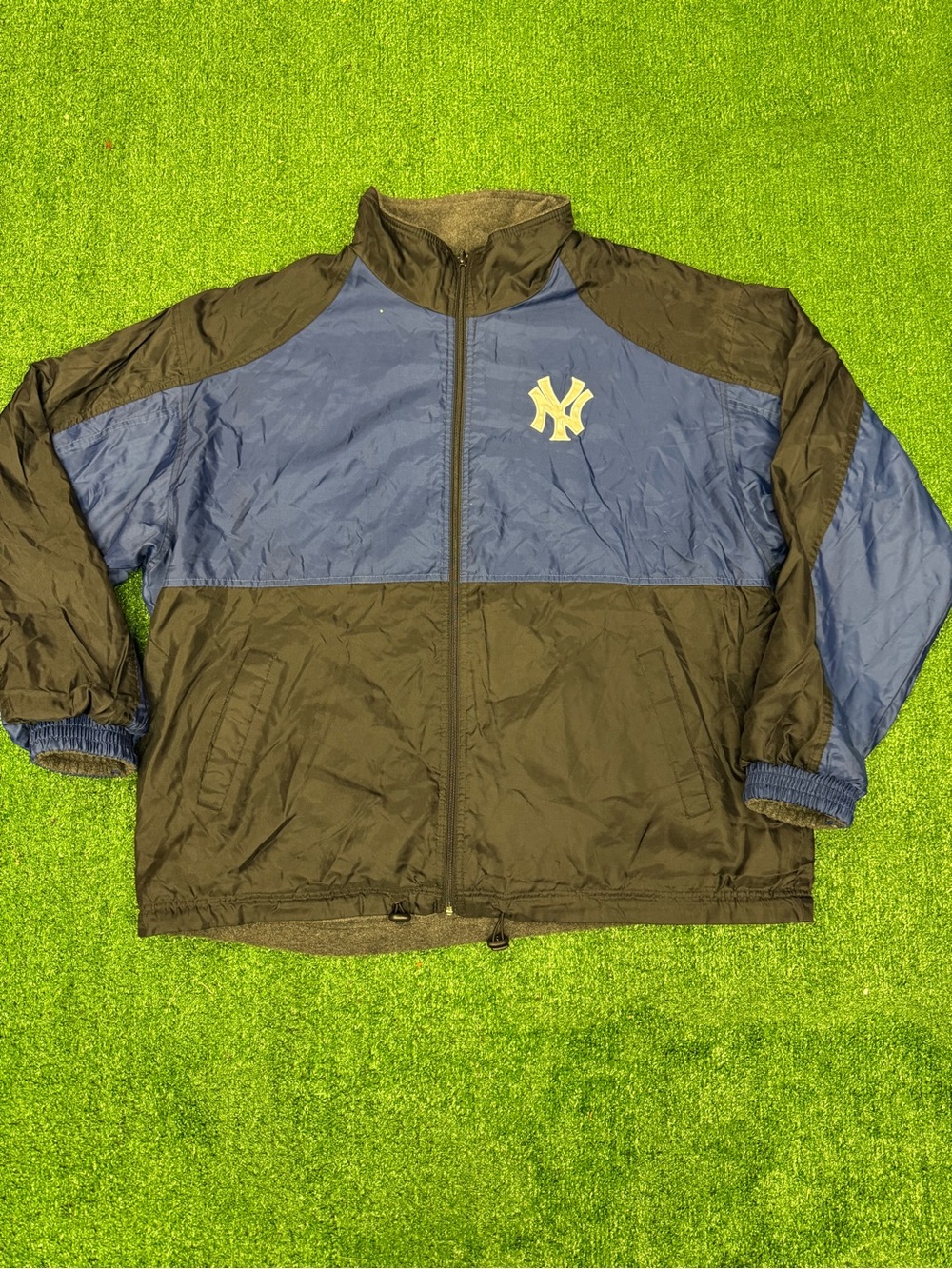 Vintage 90's New York Yankees G-III & Carl Banks Reversible Jacket Size XL